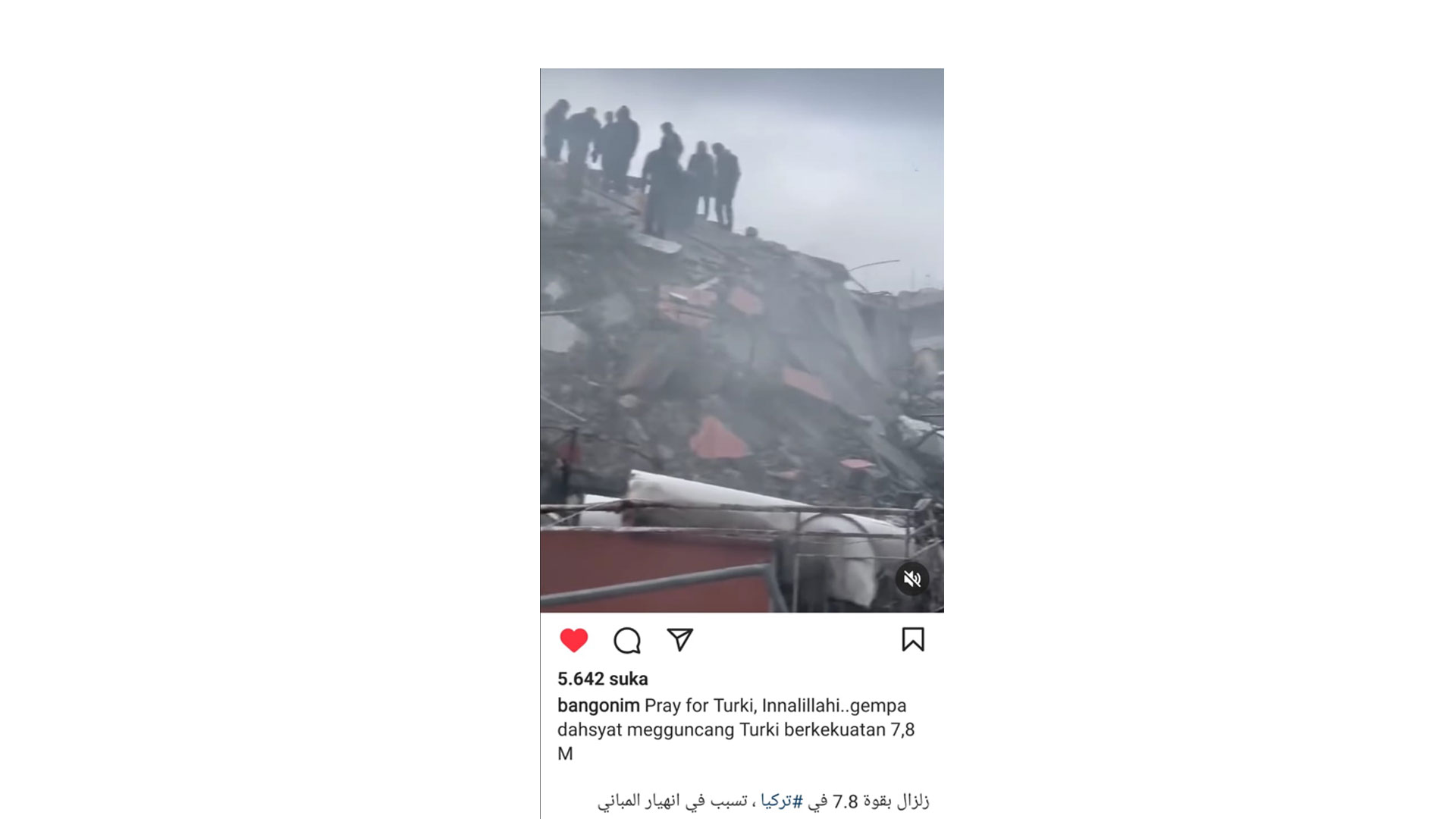Laporan Sementara Gempa Turki M 7,8 Tewaskan 568 Orang 