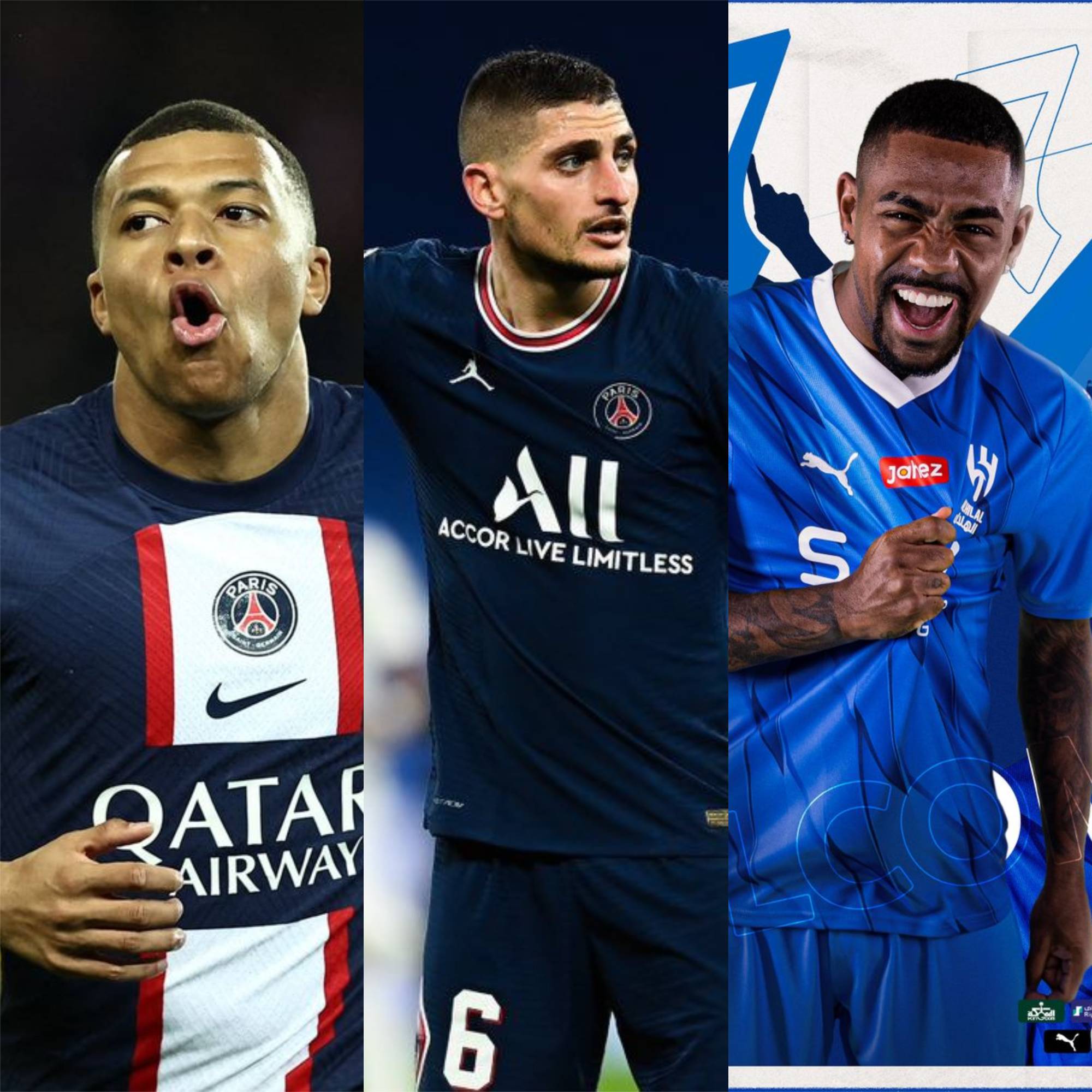 Update Transfer Liga Pro Saudi: Ditolak Mbappe, Al-Hilal Bajak Marco Verratti, Malcom Resmi Bergabung