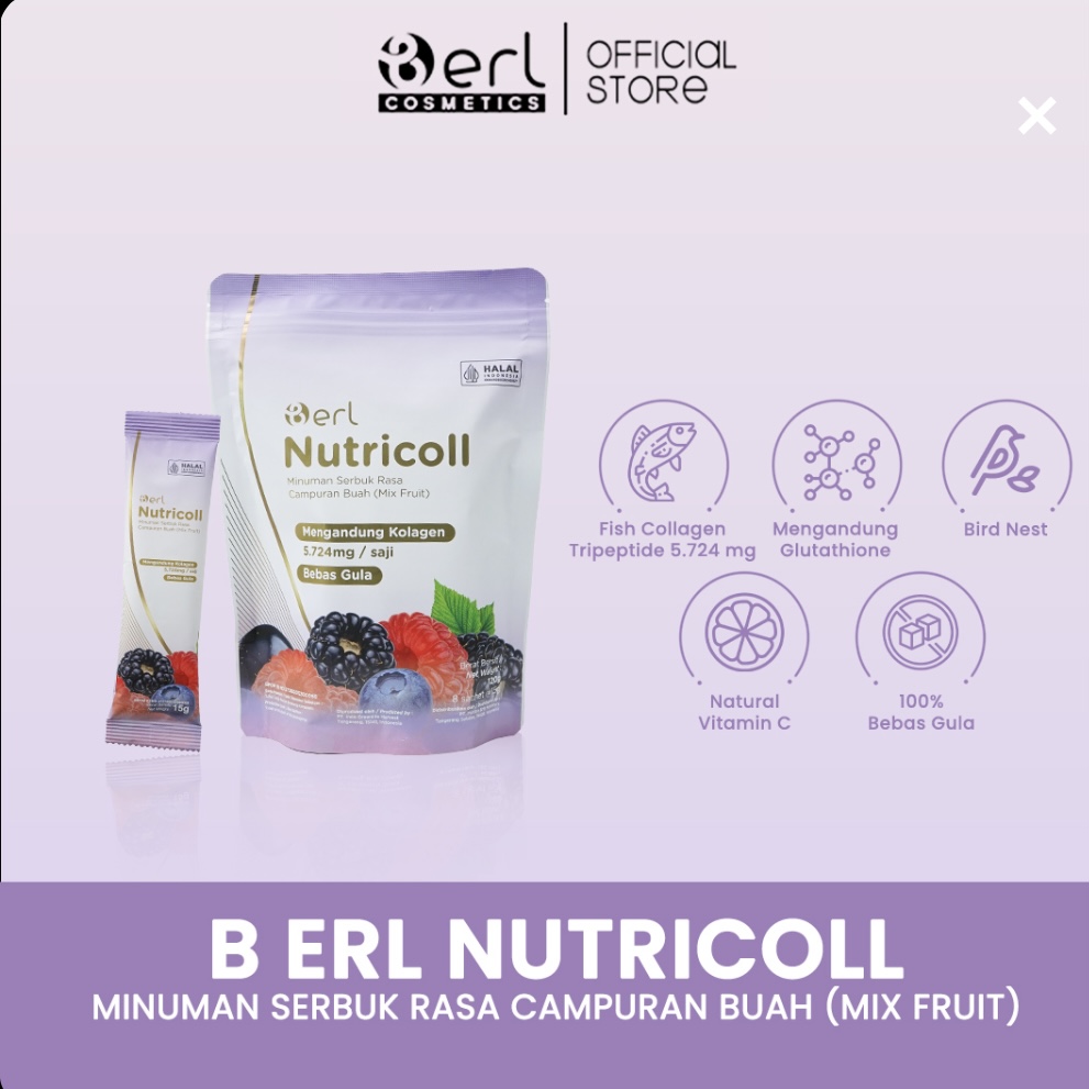 Minuman Kolagen B Erl Nutricoll Sebagai Perawatan Kulit dari Dalam