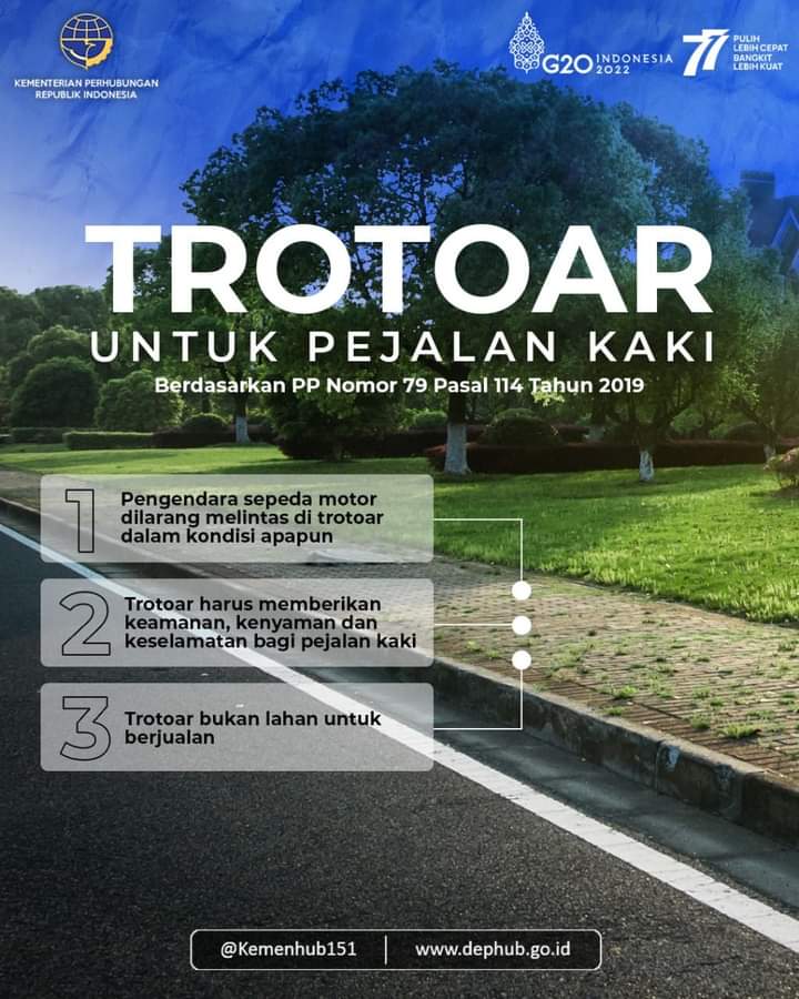 Trotoar Itu Untuk Pejalan Kaki, Bukan Lahan Untuk Berjualan 