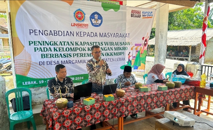 Tim Pengabdian Masyarakat Unsera Dampingi KKMBP di Desa Margamulya Lebak