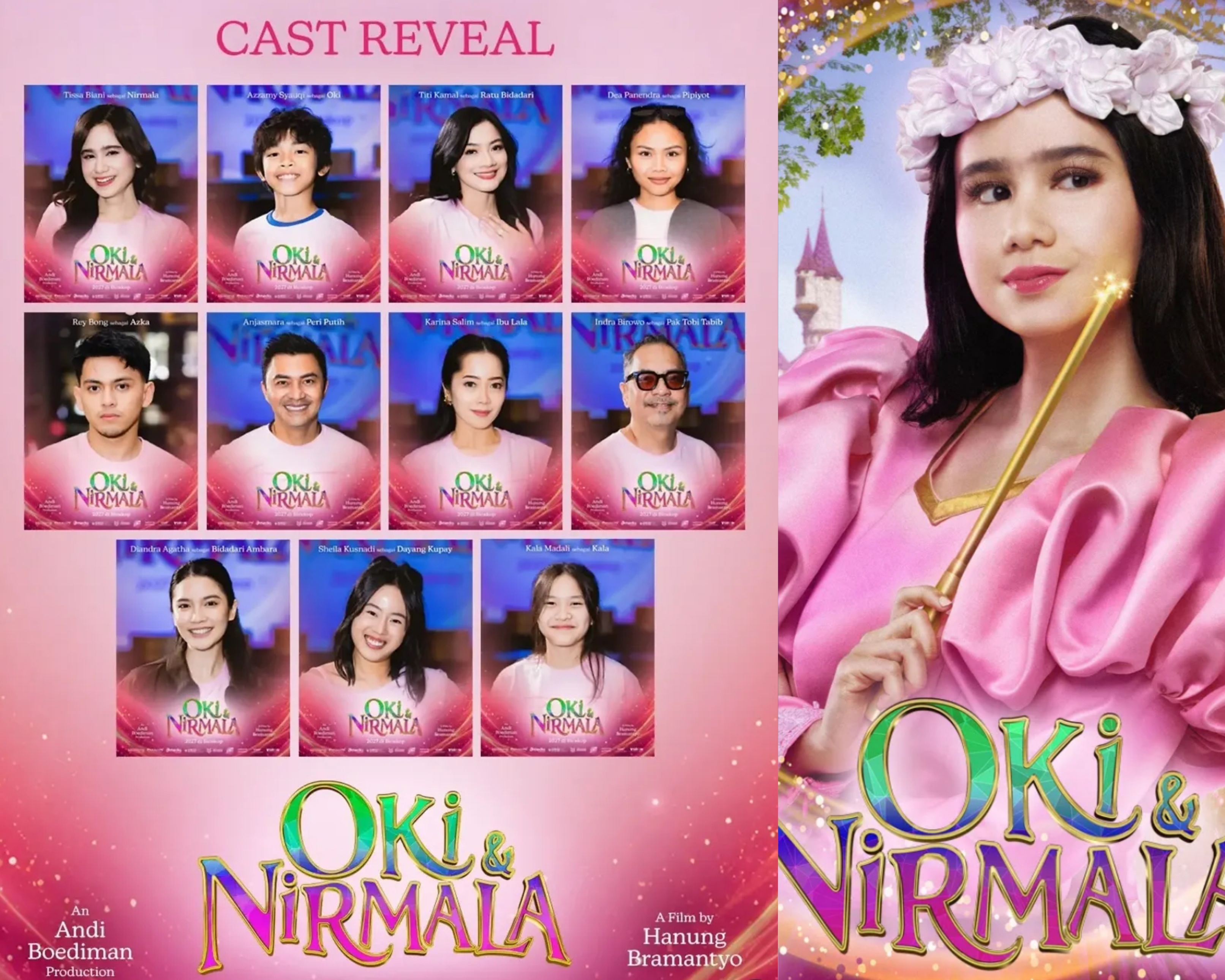 Bikin Nostalgia! Dari Majalah Ke Layar Lebar, Ini Dia Jajaran Cast Oki & Nirmala