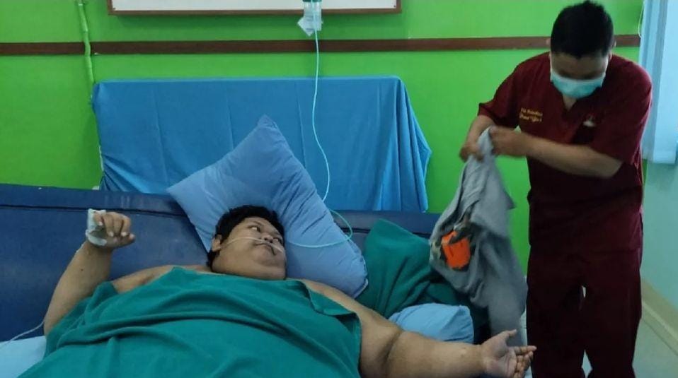 Innalillahi, Pria Obesitas Berbobot 300 Kg Meninggal Dunia, Ini Penjelasan Lengkapnya