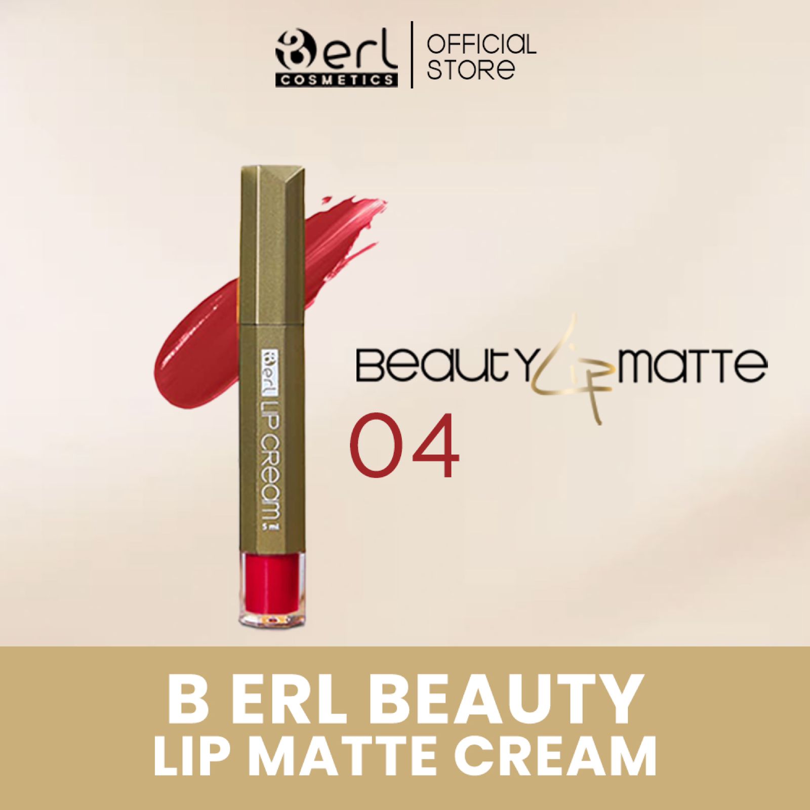 B Erl Beauty Hadirkan Lip Matte Cream Wudhu Friendly dengan Warna Pigmented dan No Transfer Proof