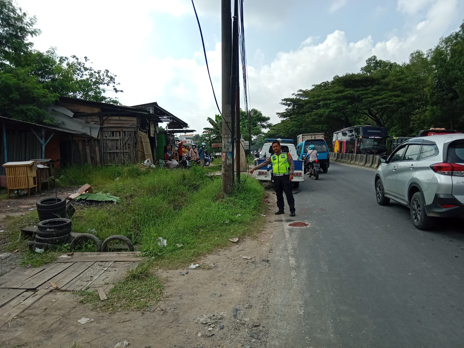 Pemuda Asal Malingping Tewas Tabrak Tiang Listrik di Jalan Raya Serang - Cilegon