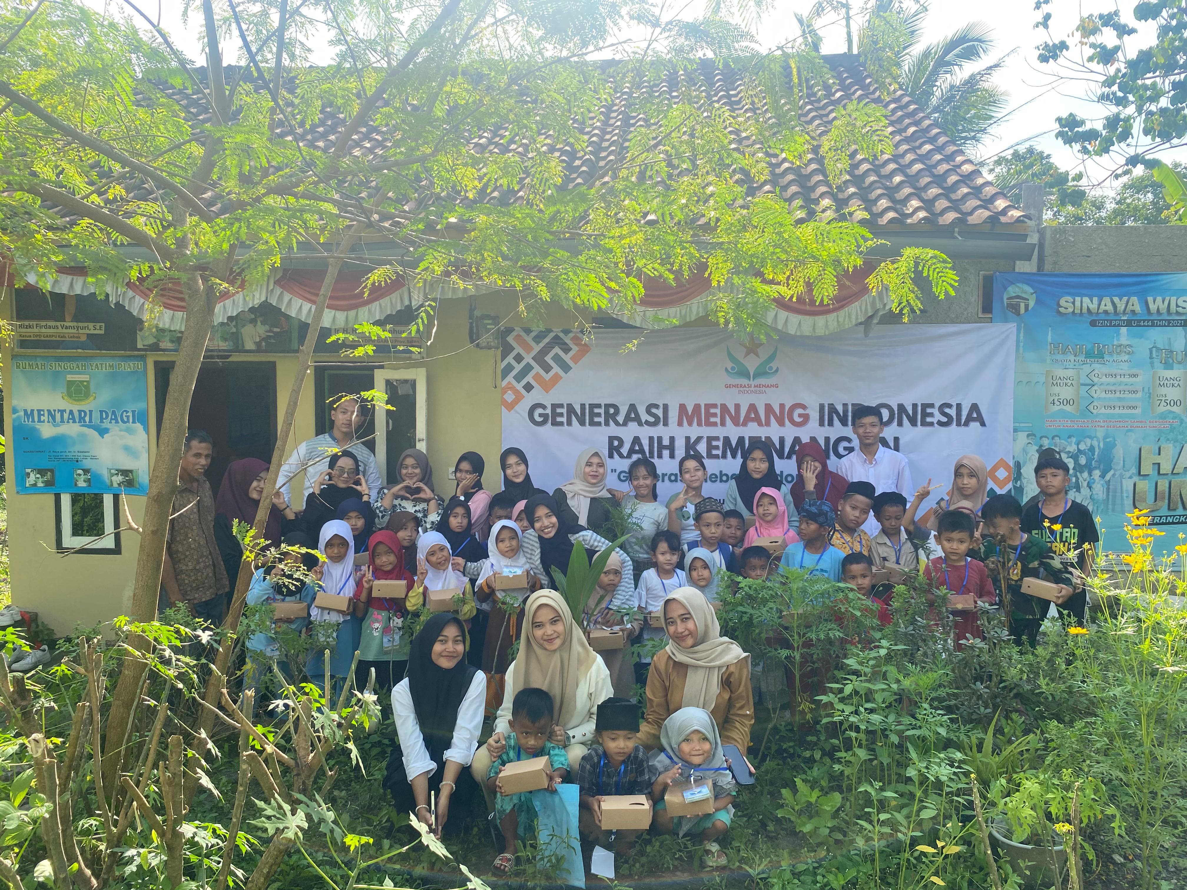 Komunitas Generasi Menang Indonesia Gelar Kegiatan Raih Kemenangan untuk Anak Yatim Piatu di Lebak