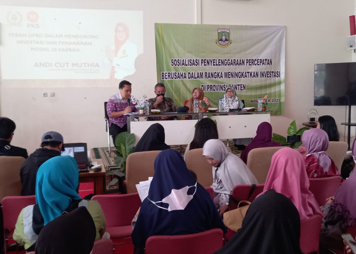 Ciptakan Ekosistem Investasi yang Mudah dan Ramah, DPMPTSP Provinsi Banten Sosialisasikan  Perizinan Berbasis 