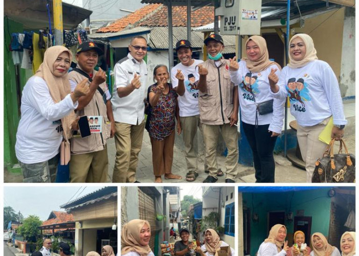 Hari Pertama Kampanye, Muhammad Nizar Door To Door Bagi Makan Siang dan Susu