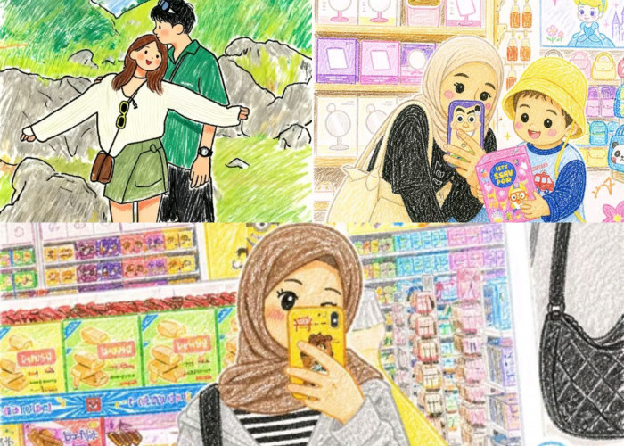 Viral Tren Edit Foto Jadi Kartun Crayon Lucu