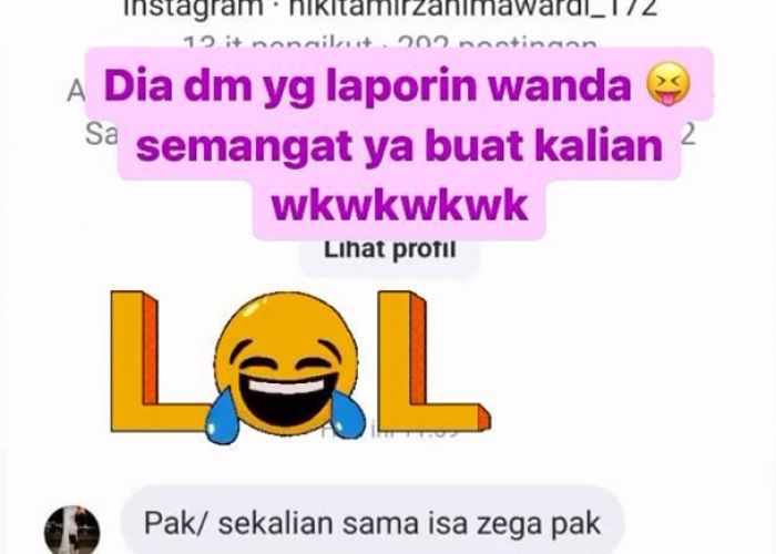 Bukannya Takut, Isa Zega Posting Isi DM Antara Nikita Mirzani dan Pelapor Wanda Hara