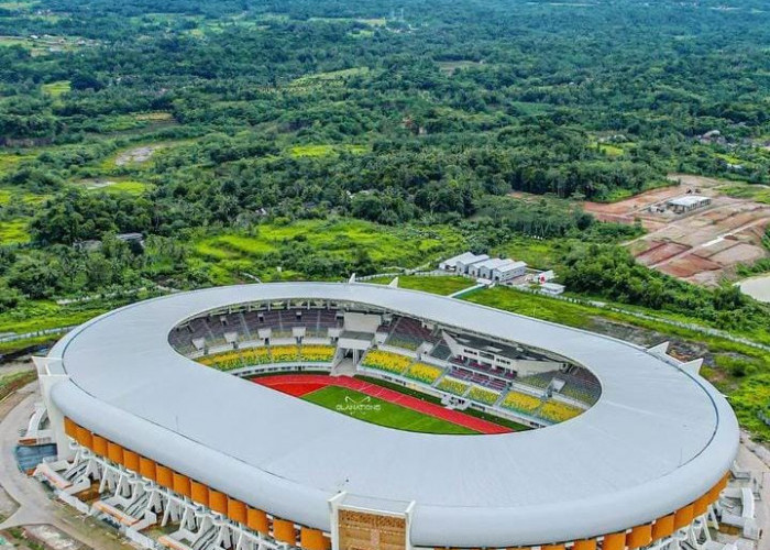 Bangunan Banten Internasional Stadium Memiliki Ornamen Khusus Sebagai Ciri Khas Banten
