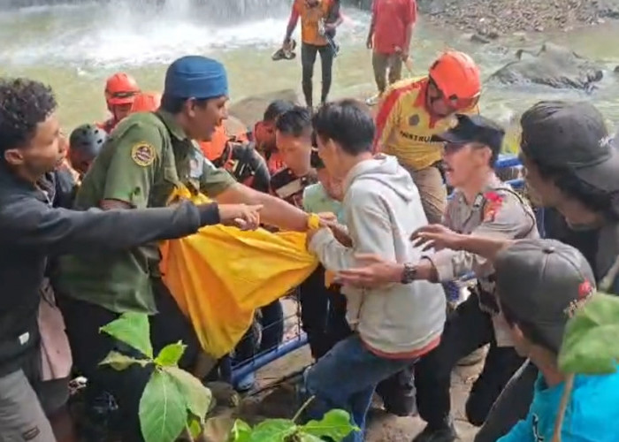 Tim SAR Gabungan Temukan Wisatawan Asal Serang Meninggal Dunia di Curug Goong
