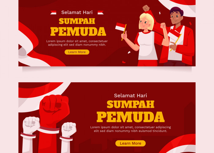 Download Spanduk Sumpah Pemuda, Berikut Panduan Desainnya