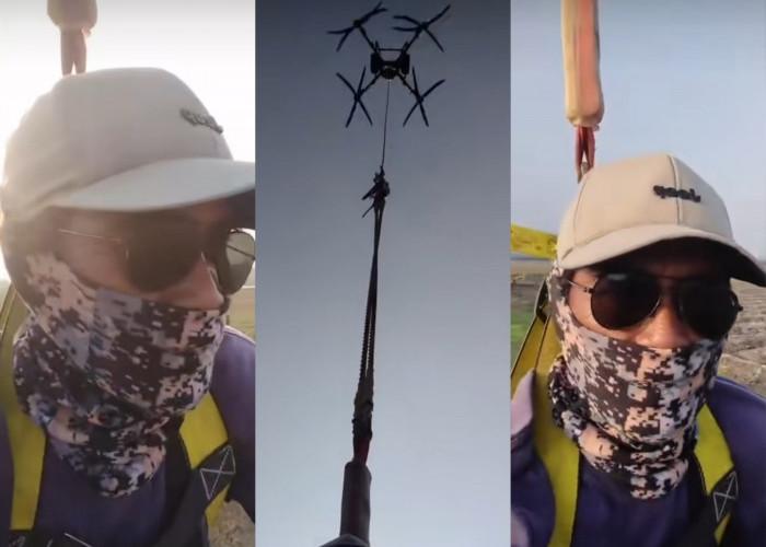 Viral Petani Terbang Pakai Drone di Tuban, Ternyata Bukan Buat Berangkat ke Sawah! Ini Fakta Sebenarnya