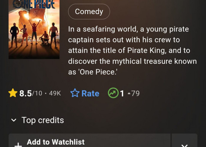 Sambutan Hangat Penggemar bikin One Piece Live Action Diganjar Rating 8,5 oleh IMDb
