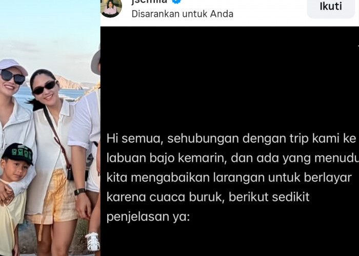 Jessica Mila Klarifikasi Soal Pelayaran ke Pulau Padar Saat Rute Ditutup karena Cuaca Buruk