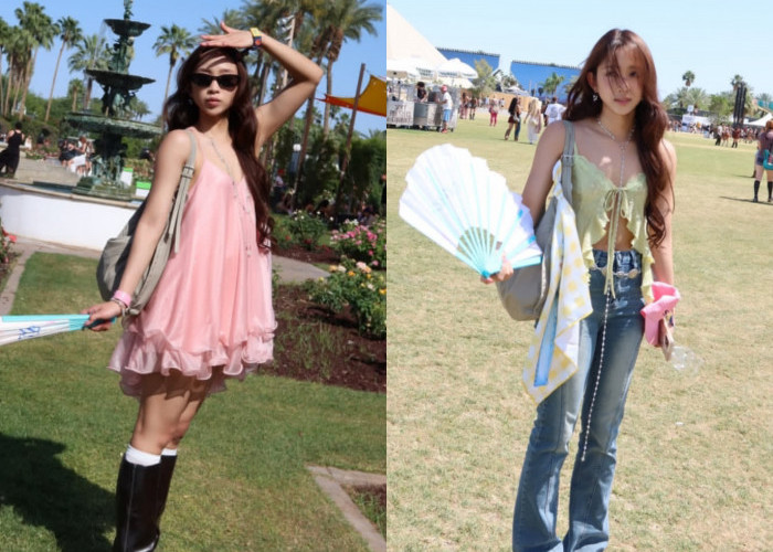 Outfit Konser Ala Dita Karang di Coachella Tuai Sorotan, Tampil Manis dengan Dua Gaya Berbeda