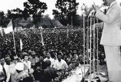 Presiden Soekarno Berpidato di Rangkasbitung, Sampaikan Pesan Ini