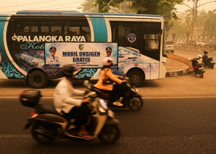 Karhutla Parah, Ada 'Bus Oksigen' di Palangka Raya Bantu Warga Terdampak Kabut Asap