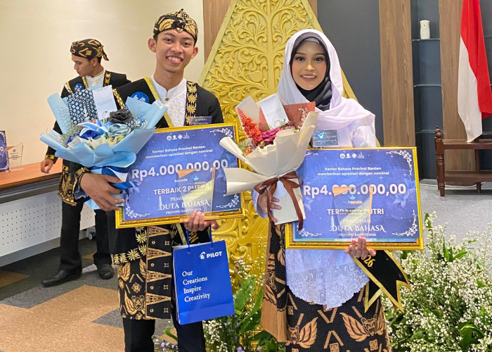 Asep Mulyana Raih Terbaik II Putra Duta Bahasa Banten 2026