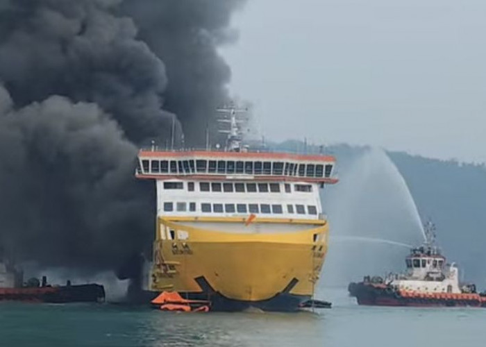 Penyebab Terbakarnya KMP Batumandi Milik ASDP di Merak Masih Diselidiki
