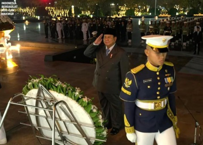 Jelang HUT RI, Prabowo Pimpin Upacara Ziarah Nasional dan Renungan Suci
