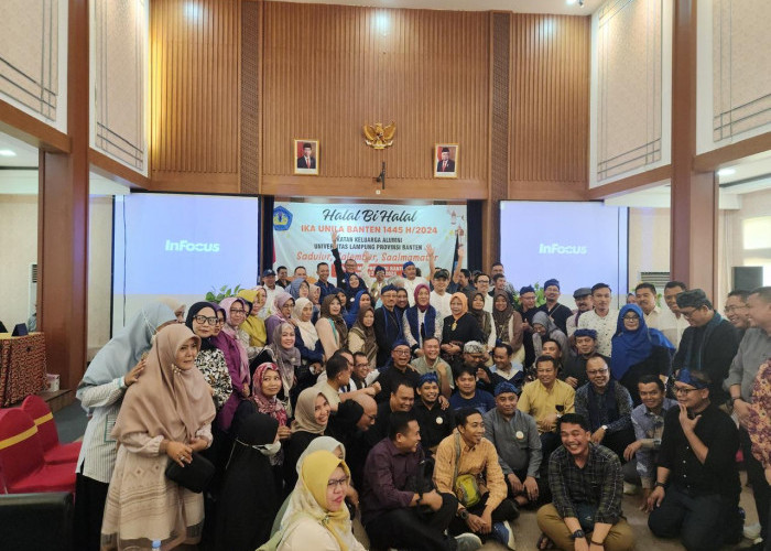 Begini Keseruan  Acara Halal Bihalal Alumni Unila di Banten 