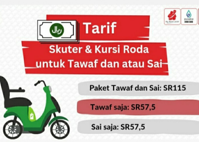 Ini Tarif Sewa Skuter dan Kursi Roda bagi Jemaah Haji untuk Tawaf dan Sa'i di Masjidil Haram