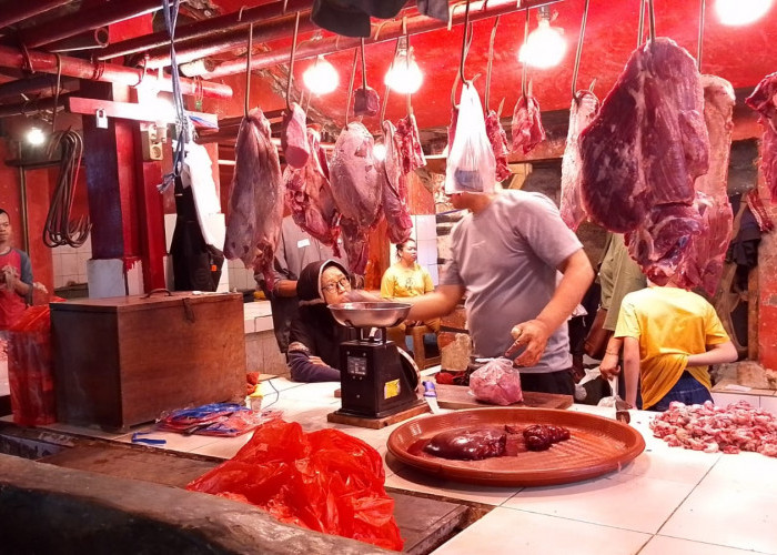 Harga Daging Sapi di Pasar Badak Capai Rp140 Ribu per Kilogram
