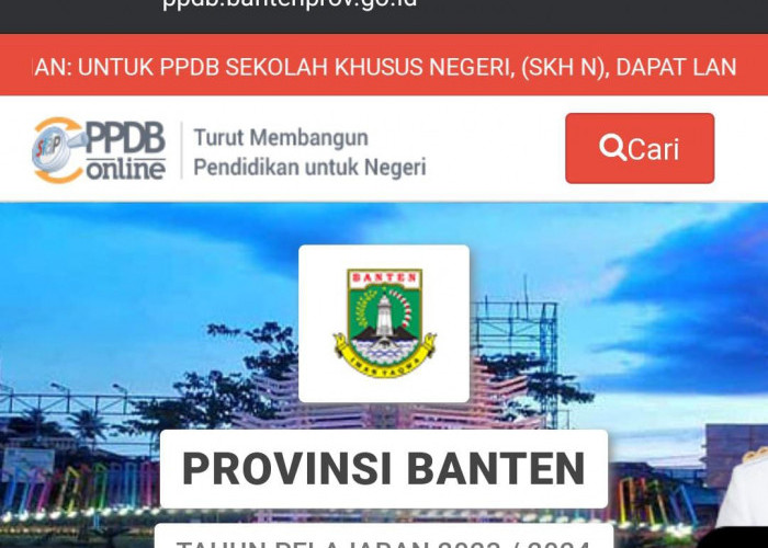 Ini Jadwal, Cara, dan Link Pendaftaran PPDB SMA, SMK, dan SKh Negeri di Banten Tahun 2023