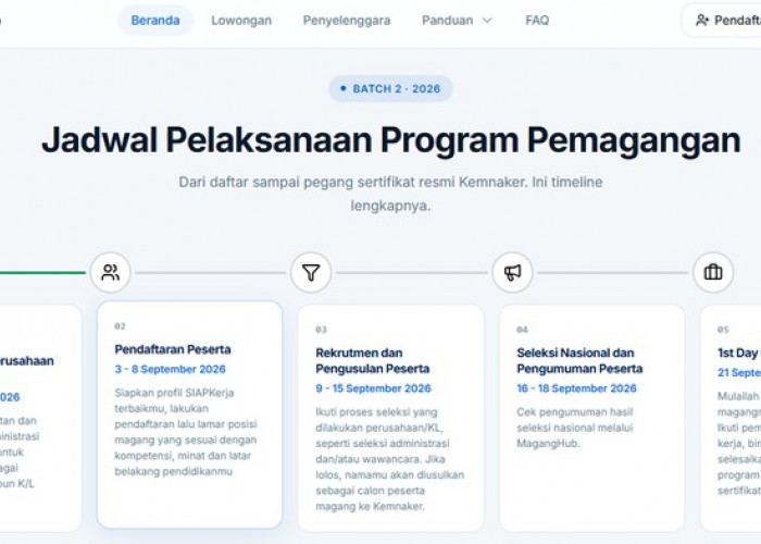 Pengumuman Kelulusan Magang Kemnaker 2026 Batch 2 Dirilis, Cek Hasil di Maganghub