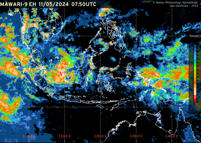 Prakiraan Cuaca di Banten, Sabtu 11 Mei 2024; Malam ini  Tangsel dan Lebak Berpotensi Hujan Lebat