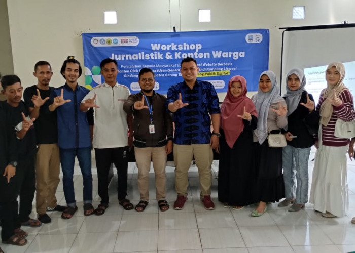 Desa Sindangsari dan Untirta Gelar Workshop Jurnalistik dan Konten Warga