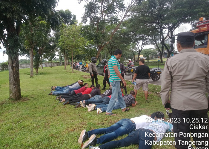 Bikin Keributan saat Mau Tarik Truk, 10 Debt Collector Ditangkap Polda Banten di Citra Raya Tangerang