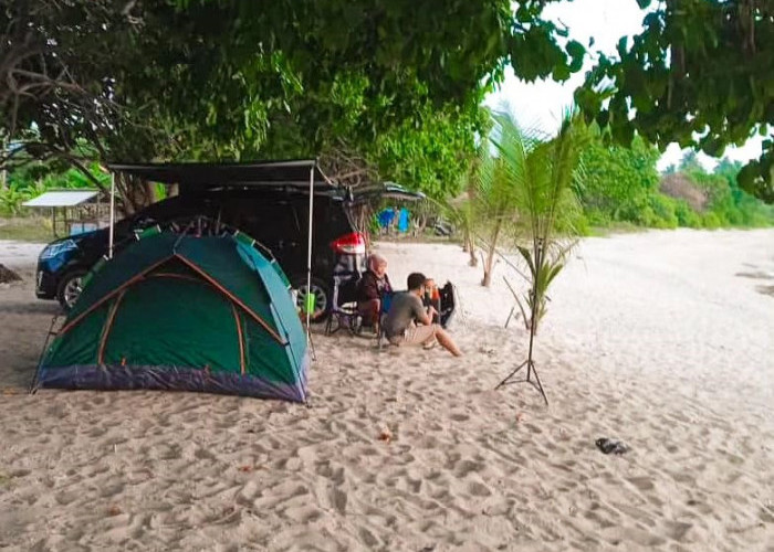 Wisata Pandeglang, Pantai Laut Bengkung, Camping Ground Murah Meriah