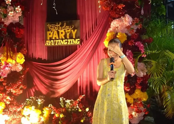 5 Potret Dekorasi Pesta Ulang Tahun Ayu Ting Ting ke-34, Usung Konsep Garden Party