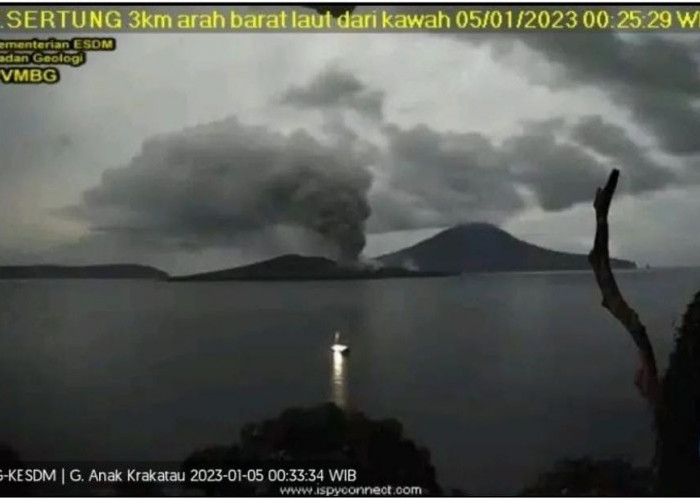 Status Siaga, Gunung Anak Krakatau Kembali Erupsi