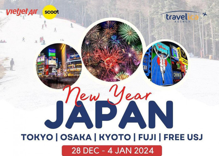 Ini Tarif Liburan Tahun Baru di Jepang, Sudah Include untuk Berwisata di Empat Kota