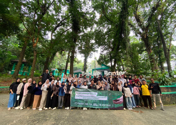 Mahasiswa Biologi UIN Banten Pelajari Konservasi Pohon Langka Bersama FPLI di Tahura Carita