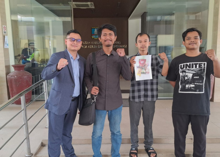 Minta THR Berujung PHK, LBH PKC PMII Banten Dampingi Korban PHK Mediasi di Disnaker