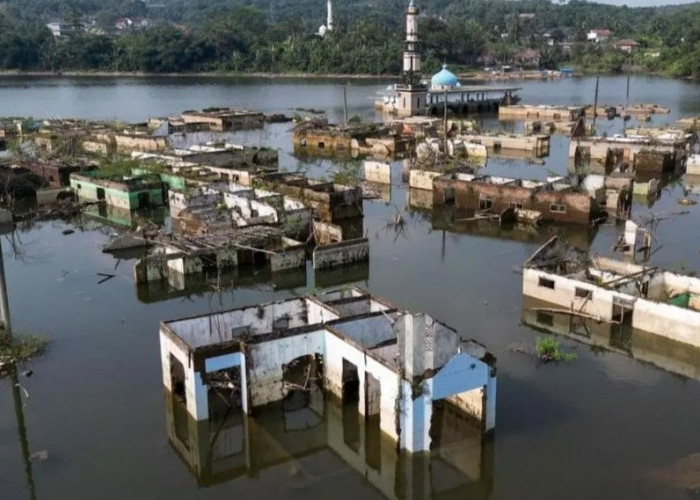 Bendungan Karian Surut, Kampung Lama di Lebak Muncul Lagi dan Jadi Tempat Nostalgia Warga