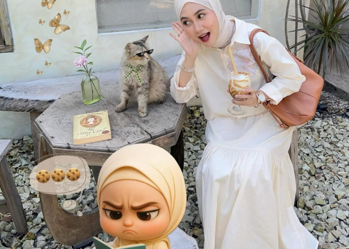 Edit Foto Gen Z Ala Pinterest, Tambah Karakter Kartun Kecil yang Bikin Gemas
