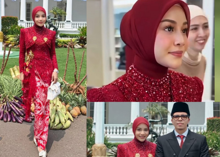 Aurelie Hermansyah Tampil Modern dengan Kebaya Merah di Upacara HUT ke-81 RI, Detail Payet Jadi Sorotan