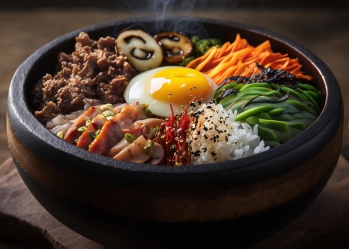 Kreasi Bekal Bento Bibimbap, Bikinnya Mudah, Suami Makin Sayang