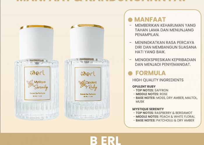 B Erl Extrait de Parfum – Opulent Ruby, Parfum Mewah untuk Aktivitas Padat
