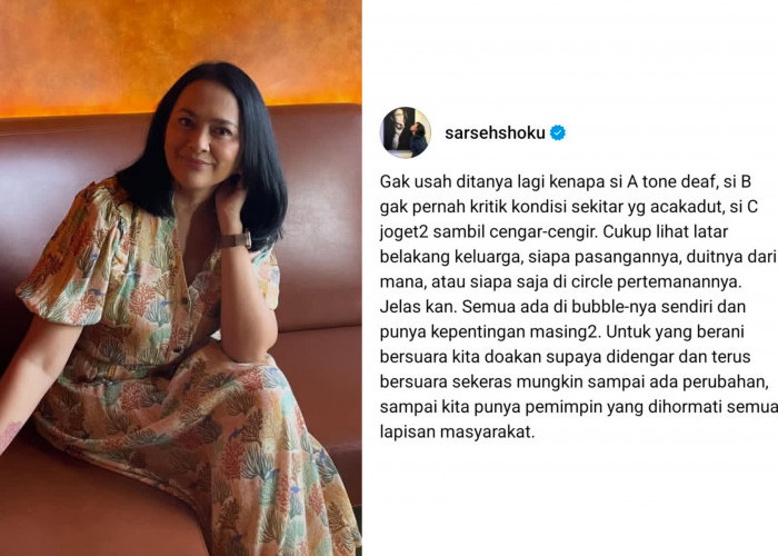 Sarah Sechan Singgung Fenomena “Bubble” di Tengah Polemik Konten Maudy Ayunda soal Mindfulness dan Bad News