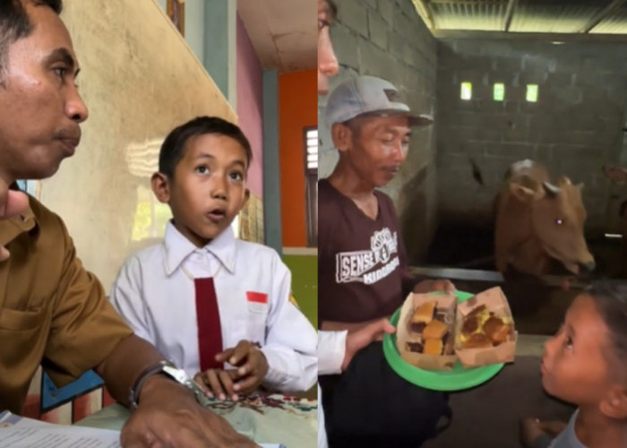 Pak Ribut Debat dengan Murid Karena Sapi Makan Martabak, Berakhir dengan Minta Maaf