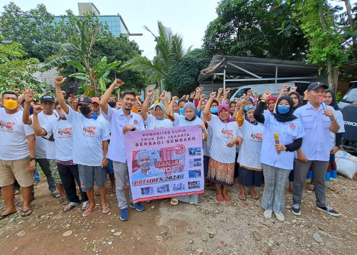 Dinilai Punya Karakter Pemimpin, Ganjar Didukung Komunitas Sopir Truk Jadi Presiden di Banten