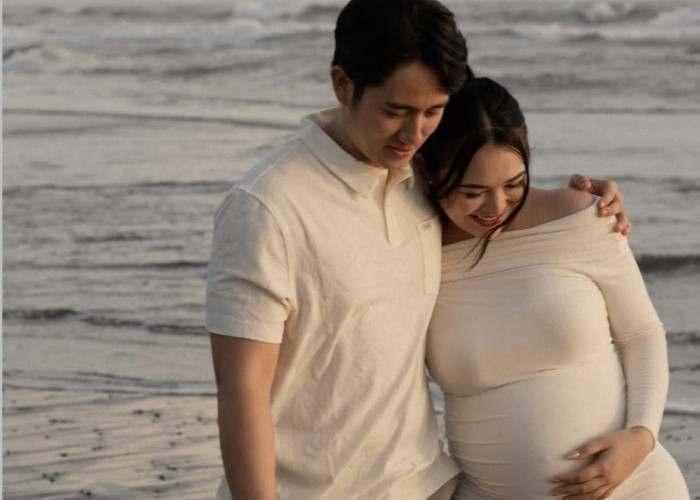 Menawan di Tepi Pantai, Amanda Manopo Pamer Baby Bump dalam Sesi Maternity Photoshoot