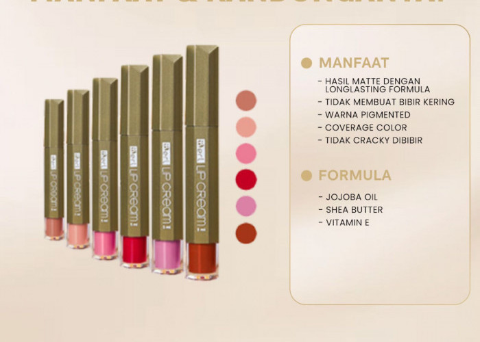 B Erl Beauty Lip Matte Cream Hadirkan Warna Elegan dengan Formula Ringan dan Tahan Lama